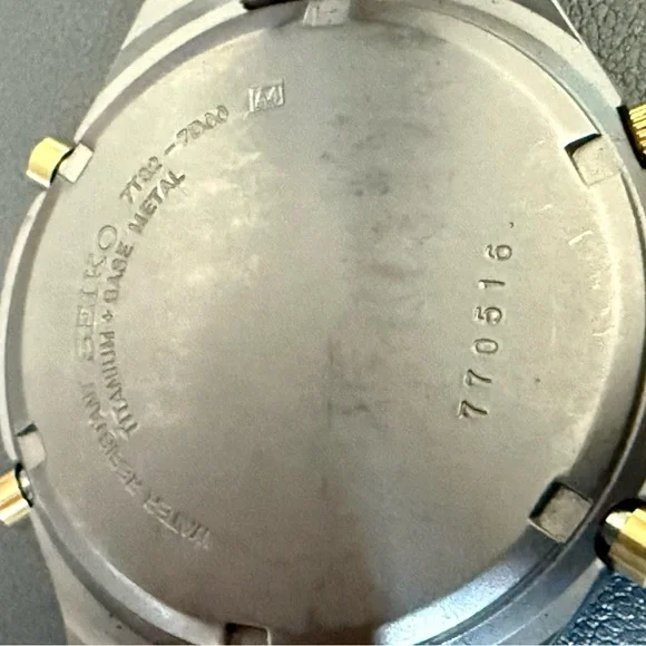 Seiko Titanium Chronograph Watch